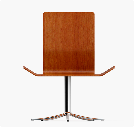 Mahogany minimalist chair - Image 3